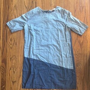Women’s Blue Colorblock Dress
